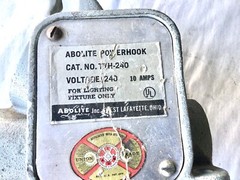Abolite pendent stem mount high low bay fixture Power Hook PH-240 240v 10a New?