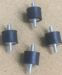 4-Rubber Vibration Noise Isolator Mounts 1/4-20 1″ x 3/4″ Heavy-duty USA MADE