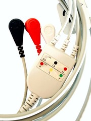 EKG ECG Cable 3 Lead Wire Snap Type for Patient Monitors 6 Pin AHA WARRANTY 9ft
