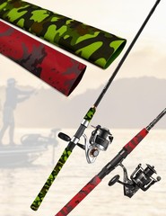 Accering Camo Waterproof Heat Shrink Fishing Rod – Wrap Camo Shrink