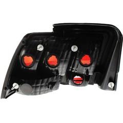 Tail Light Assembly Pair Red Clear Lens Mustang 1999-2004 Without Bulb Rear