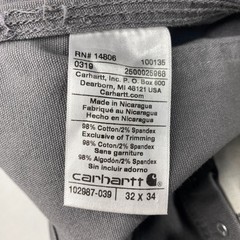 Carhartt Rugged Flex Relaxed Fit Canvas Bib Overall DISTRESSED! 102987 32×34