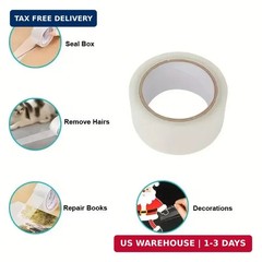 Clear Packing Tape 1 pcs. 2″ x 110 Yards, 1.8 MIL BOPP Transparent Shipping Tape