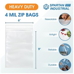 Bulk 6×9 Clear Reclosable Plastic Bags – 1000 Count