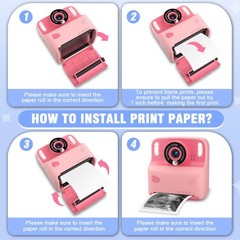 12 Rolls Thermal Print – for Instant Print Multiple Brands (12 Rolls-Black&Wh…