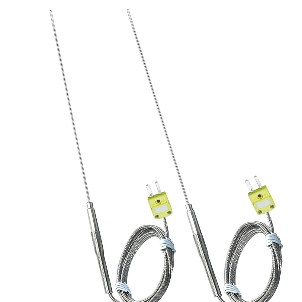 2 Packs TL1913SL K-Type thermocouple Probes -50℉~1100℉ 12in /0.04 in /47