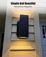 3 Pack of 8141DBL Siding Light Mounting Block Bracket Black with Built-in Ele…