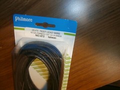 25FT RED & BLACK Rubber Test Probe Hi Voltage Lead Wire 5KV ,18 AWG,NEW
