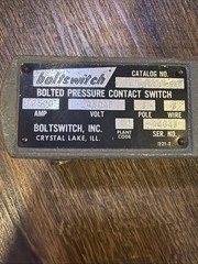 BOLTSWITCH – Bolted Pressure Contact Switch Replacement HANDLE ONLY