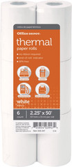 Office Depot® Brand Thermal Paper Rolls, 2 1/4″ X 50′, White, Pack of 6