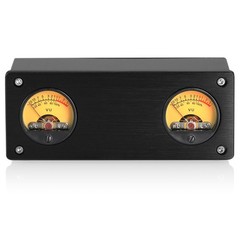 Analog VU Meter Stereo Audio Visualizer Sound Level Meter Display w/ RCA AUX In