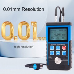 Digital Ultrasonic Thickness Meter Tester Testing Gauge 0.8-500MM Steel Plastics