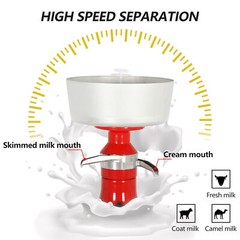 Electric Centrifugal Separator Fresh Milk Cream Milk Cream Separator 100L/H New