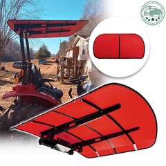 Red 52″ X 52″ Tuff Top ROPS Canopy For Tractor and Mowers Umbrella