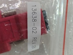 Verifone 13638-02 Null Modem Adapter Rev B Red DB9 Industrial Serial Cable OEM