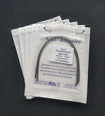 Dental Orthodontic Super Elastic Niti Round Arch Wire Ovoid Form Archwire