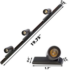 3 Mini Showcase LED Spot Light Track Magnetic + Power supply adapter FY-XL