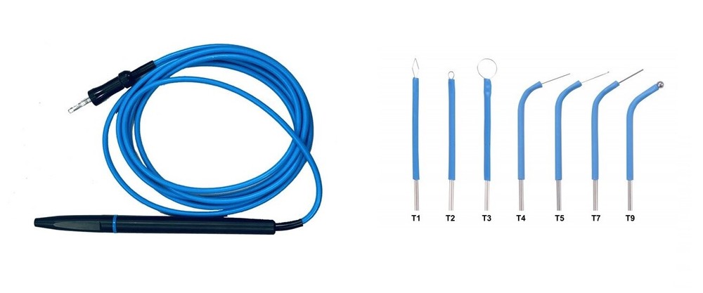 BonART ART-E1 Blue Color OLD Style Handpiece With 7 set of BLUE Electrodes