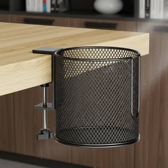 Cup Holder with Clamp Space-Saving Mesh Cup Holder Secure for Table Edge