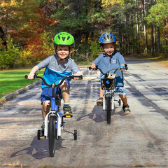 14 In. Kid’S Bike with Removable Training Wheels and Basket for 3-Years to 5-Yea