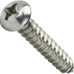 #6 Round Head Sheet Metal Screws Phillips Drive Stainless Steel All Size