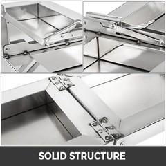 4, 6, 8FT Shelf for Concession Window Food Truck Accessories Business Stainless