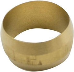 Legines Brass Compression Fitting Sleeve Ferrules 1/4″ Tube OD (20 Pcs)