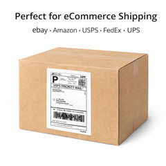 1000 Premium 8.5″ X 5.5″ Half Sheet Self Adhesive Shipping Labels –
