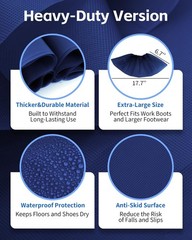 Disposable Boot Covers, XL 6.7″ x 17.7″, 100 Pack, Waterproof, Non-Slip