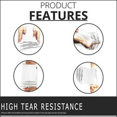 1500 14.5×19 Suffocation Warning Clear Plastic Self Seal Poly Bags 1.5 Mil