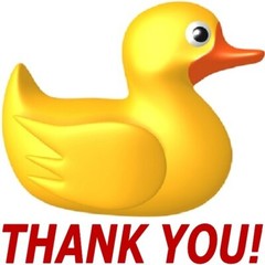 30 Custom Yellow Duck Thank You Personalized Address Labels