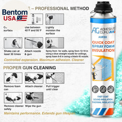 Adhesive Guru Quick Coat Closed Cell Spray Foam Insulation Kit(36X32.8Oz-720 Brd