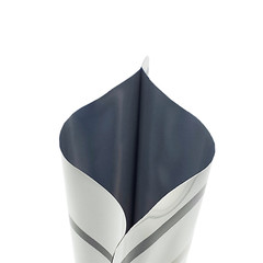 200 White/Gray Striped Aluminum Retail Packaging Pouch for Creamy Peanut Butter