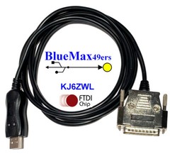 Bosch CC220 CC310 Series CNC DNC FTDI USB Cable Software Flow Control CNC-SW-25M