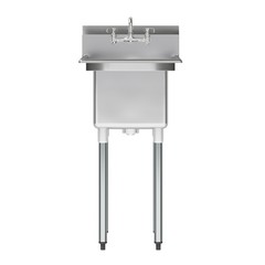 20 in. x 22 in. Stainless Steel One Compartment Sink with 14 in. x 16 in. Bowl