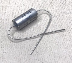 .022 uF 600V Capacitor hermetically sealed Metalized Mylar Vintage PCI Mil Spec
