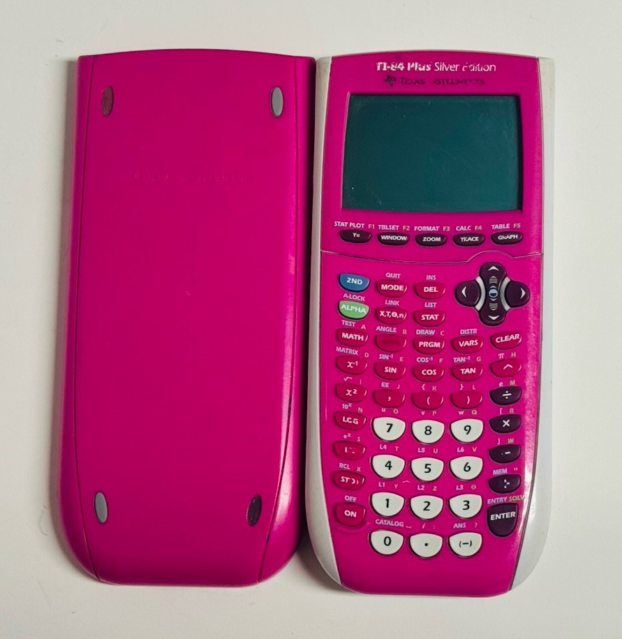 Texas Instruments TI-84 Plus Silver Edition Graphing Calculator – Pink – Tested