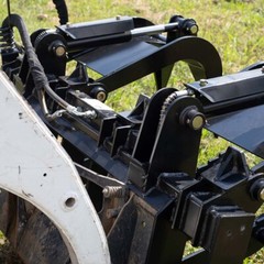 Titan Attachments HD 72in Skid Steer Root Grapple Bucket Attachment, 1/2in Thick