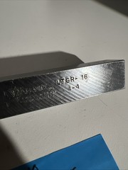 valenite LTGR-16Indexible Carbide Lathe Toolholder 6”OAL 1”Shank Turning Triangl