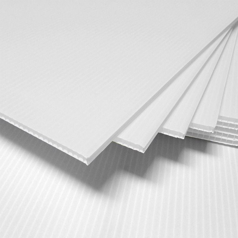(25Pack) Corrugated Plastic 18″ x 24″4mm White Sign Sheets Coroplast Intepro(H)^