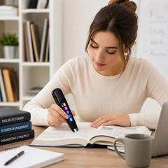 AI Smart Translator Pen Scanner, Voice & Text Translation Reader, Offline Device