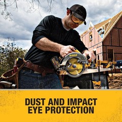 DEWALT DPG82-11 Concealer Clear Anti-Fog Dual Mold Safety Goggle, 1 Pair
