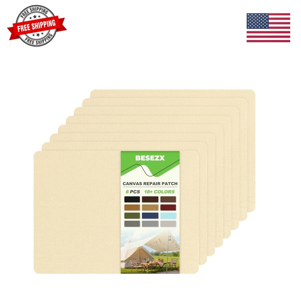 Canvas Repair Patch,Outdoor Gear Patch, 7.87×5.9 Inches 8PCS,Waterproof Self-…