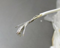 Spool of Stranded Silver Coated Copper Wire – Teflon, 0.18 inches O.D.