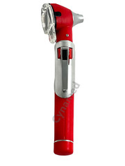 NEW MINI OTOSCOPE FIBER OPTIC MEDICAL DIAGNOSTIC EXAMINATION CE APPROVED(Red) A+