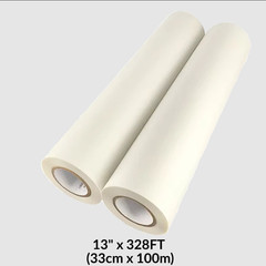 DTF Transfer Film 13″ x 328FT (33cm x 100m) Double-Side Hot Peel