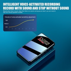Mini Spy Voice Activated Recorder Digital Audio Magnetic With 32G MP3 Player