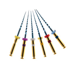 6Pcs Dental Endodontic Rotary Files X-pro Gold taper NITI Motor Tips SX-F3 25MM