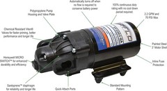 EF2200-QA-BOX 2.2GPM 12V Diaphragm Pump-Quick Attach Port Black
