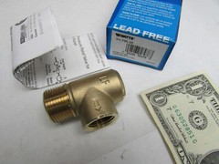 New Watts 3/4″ NPT Lead Free Brass Poppet Pressure Relief Valve 125 PSI LF53-125